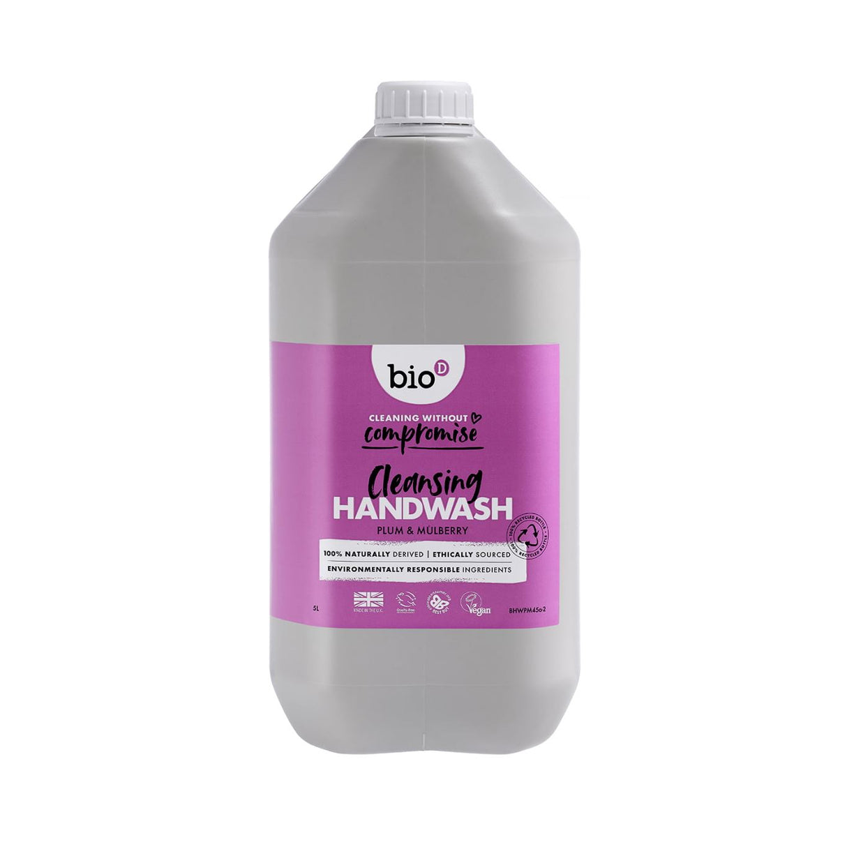 BIO-D Antibakteriel Håndsæbe 5 L - Blomme & Morbær