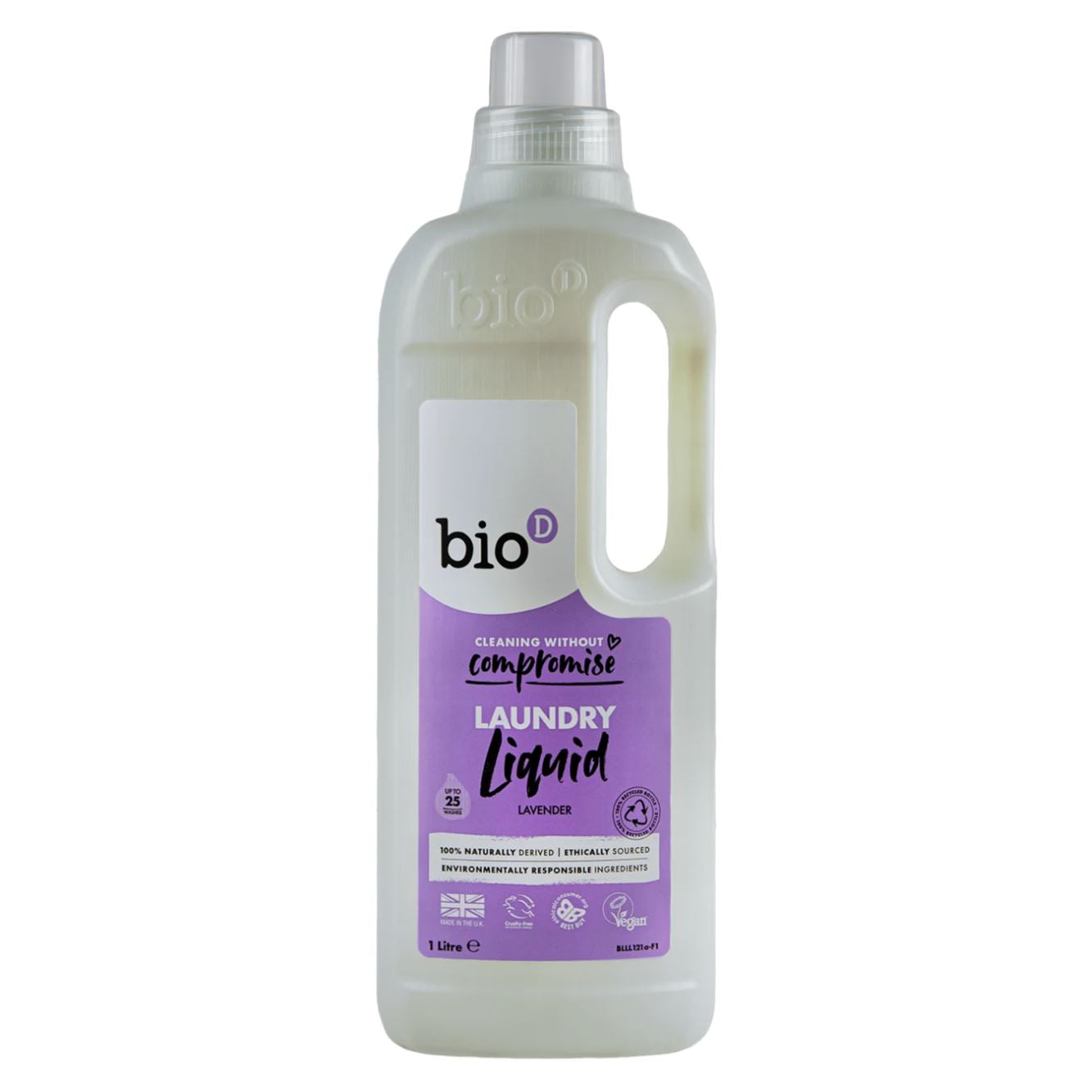 BIO-D miljøvenligt flydende vaskemiddel med lavendelduft, 1 liter