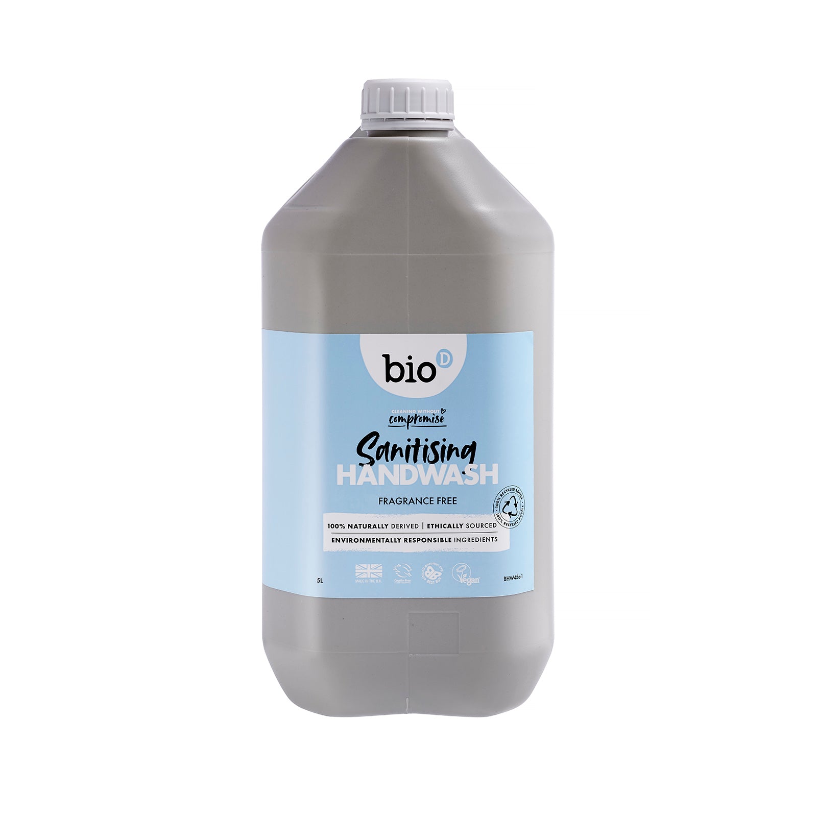 BIO-D Antibakteriel Håndsæbe 5 L - Uden Duft