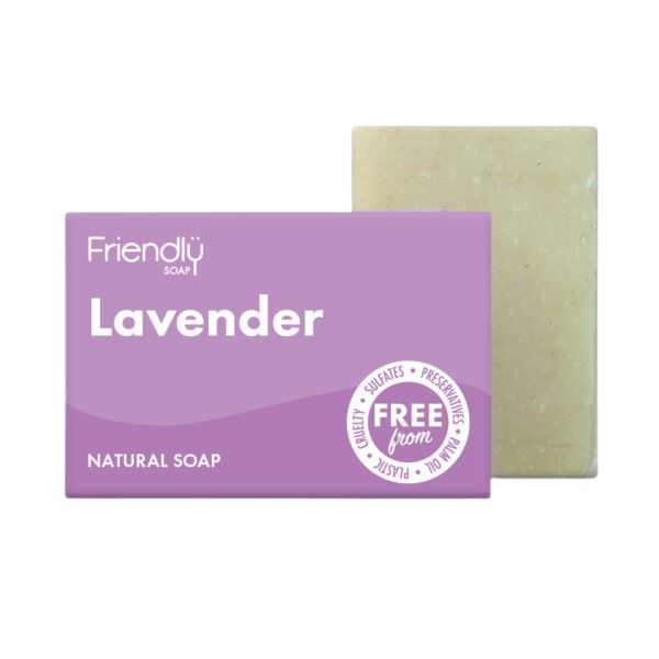 Friendly - Sæbebar med Lavendel - 95 gram Friendly Soap 