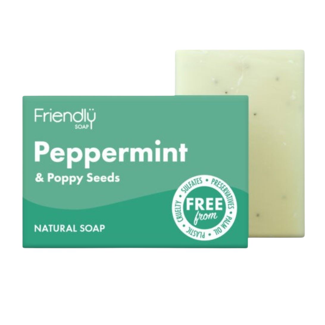 Friendly - Sæbebar med Pebermynte & Birkes - 95 gram Friendly Soap 
