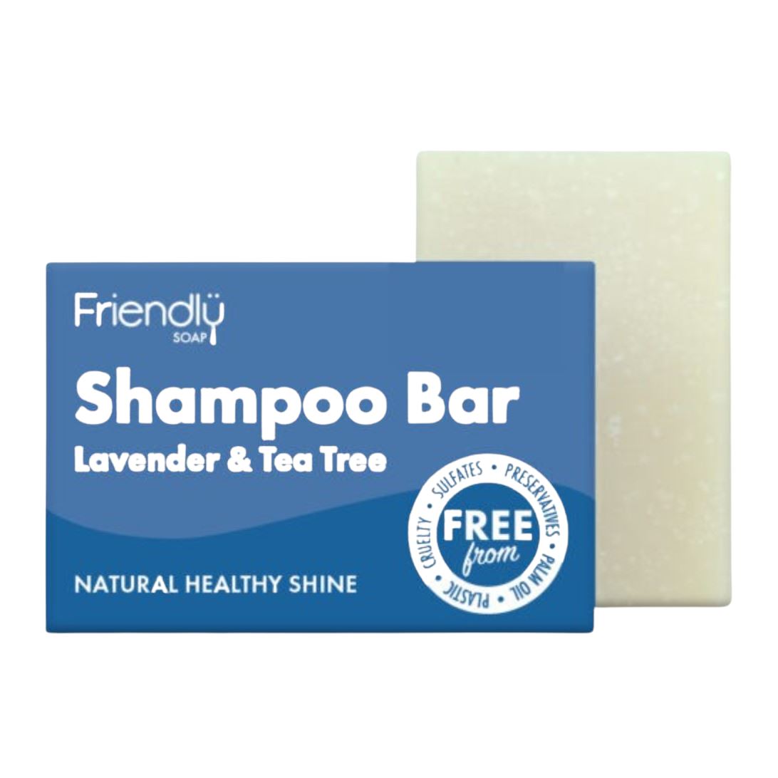 Friendly - Shampoobar med Lavendel og Tea Tree- 95 gram Friendly Soap 