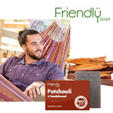 Friendly Soap - Patchouli & Sandalwood - 100% Naturlig og Vegansk Friendly Soap 