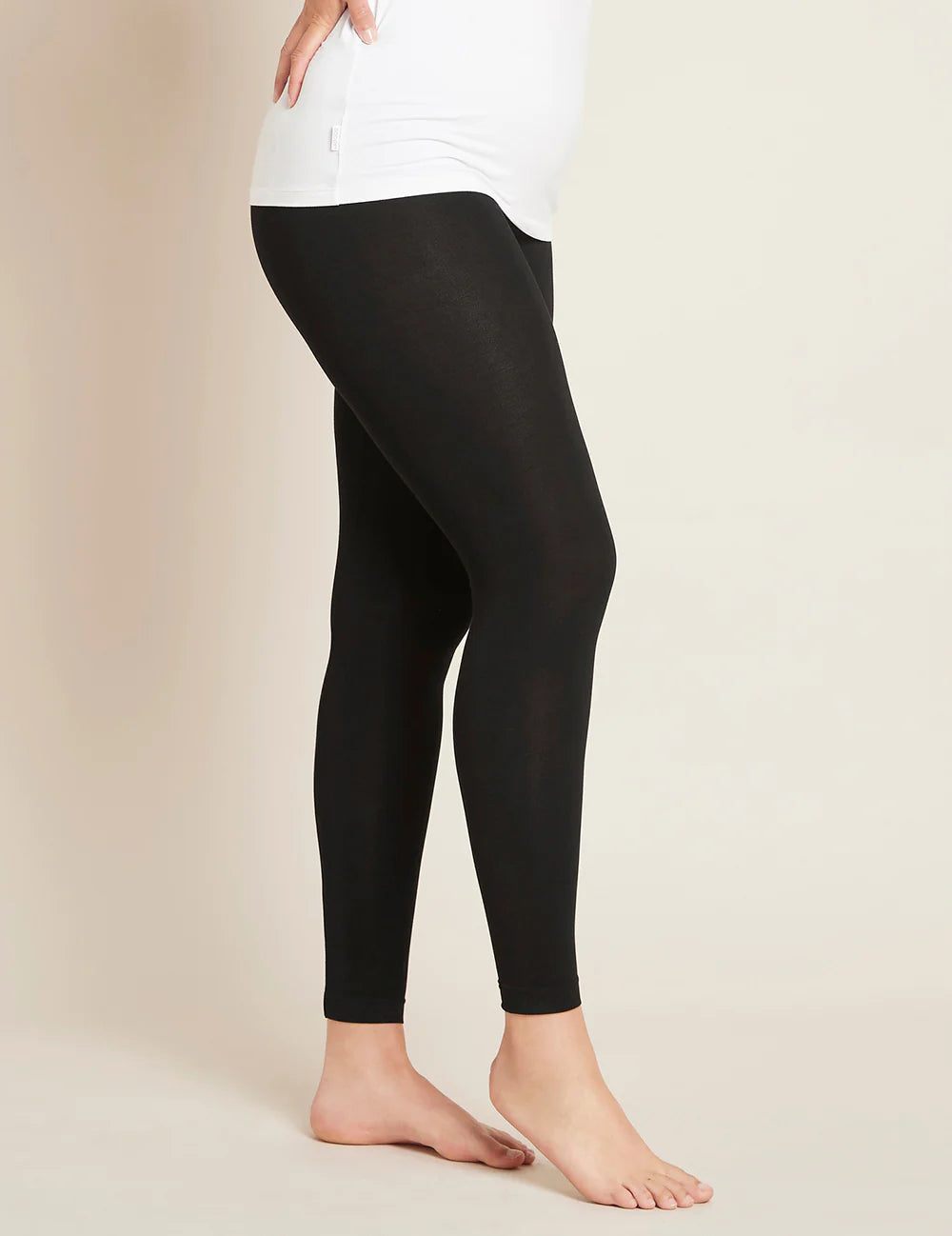 Boody Full Leggings Bambus Sort – Suztain A/S