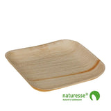 Naturesse - Kvadratisk tallerken af palmeblade - 16 x 16 cm Naturesse 