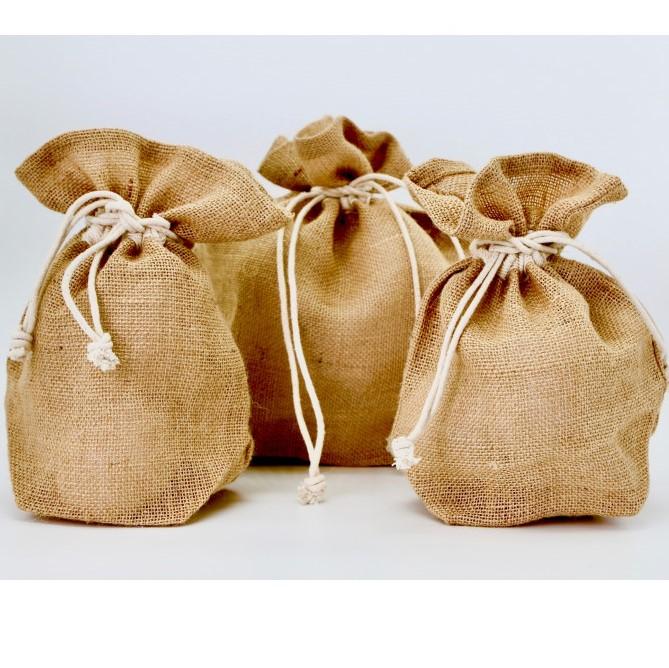 Suztain - Zero waste indpakning Jute pose 5L - 25x20x10 cm - jutepose Suztain 