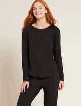 Boody Goodnight Raglan Sleep Top - Sort