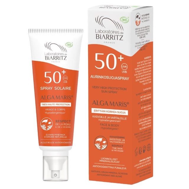 Alga Maris - Solcreme Spray - SPF50+ - 100ml - Økologisk Laboratoires de Biarritz 