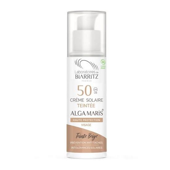 Alga Maris - Farvet Dagcreme - SPF50 - Beige- 50ml - Økologisk Laboratoires de Biarritz 