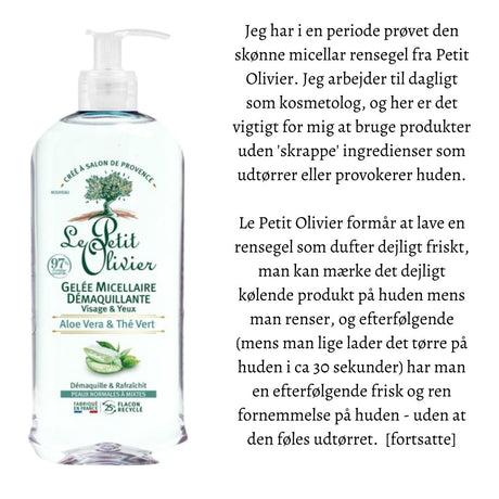 Le Petit Olivier - Micellar Gel Aloe Vera & Grøn Te - 400ml