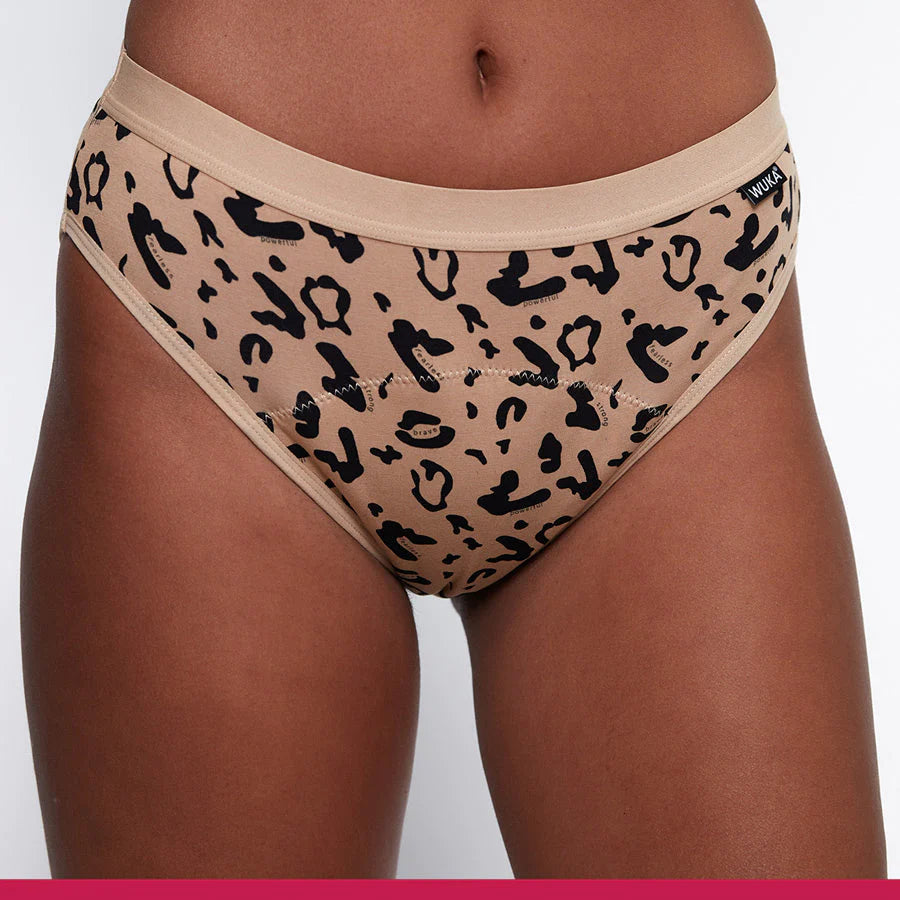 WUKA Basics Hipster Leopard Print - Heavy flow