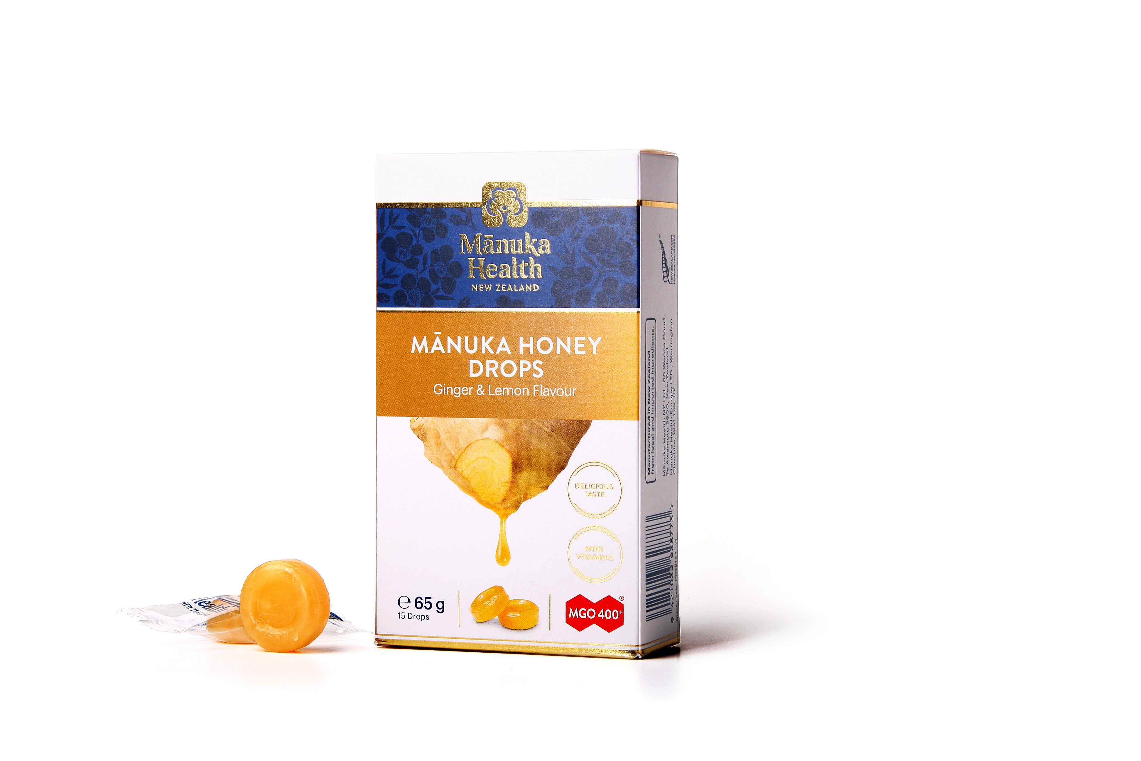 Manuka Health Sugetablet - Citron & Ingefær 15 stk