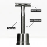 Bambaw Barberskraber Safety Razor Med Holder - Sort