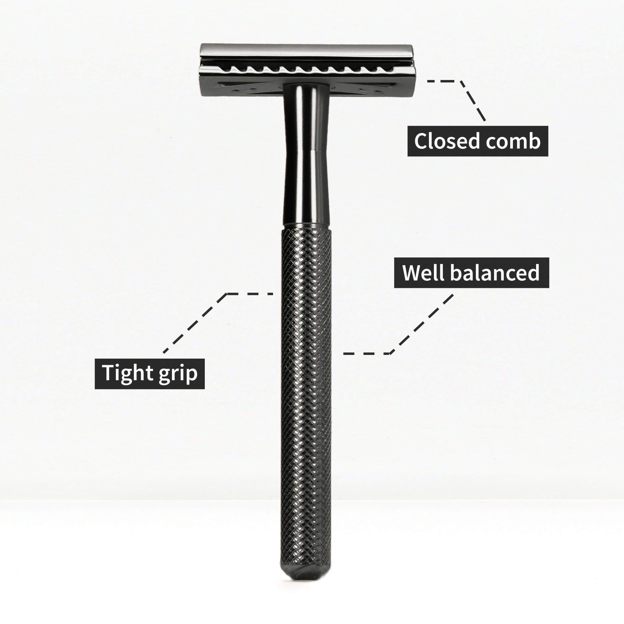 Bambaw Barberskraber Safety Razor Black Suztain A/S