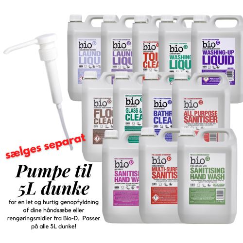 BIO-D - Rengøringsspray glas og vinduer - 5 liter Bio-D 