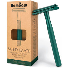 Load image into Gallery viewer, Bambaw Safety Razor - Sea Green
