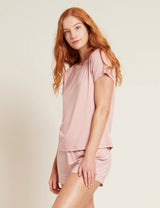 Boody Goodnight T-shirt Bambus - Dusty Pink