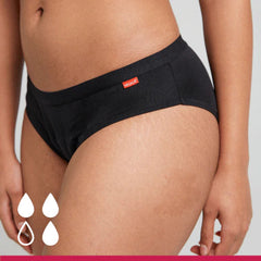 WUKA Menstruationstrusse Basics Hipster - Medium flow Suztain A/S