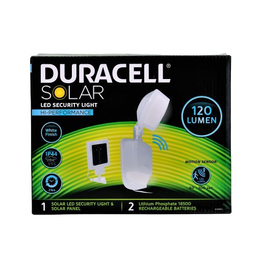 Duracell – LED Sikkerhedslys solcelle spot med bevægelsessensor – 120 Lumen Duracell 