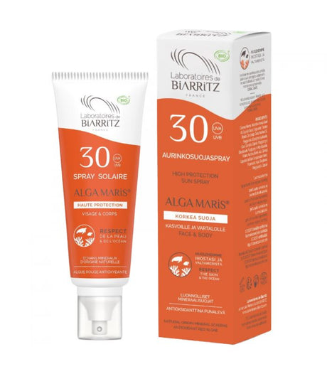 Alga Maris - Solcreme Spray - SPF30 - 100ml - Økologisk Laboratoires de Biarritz 