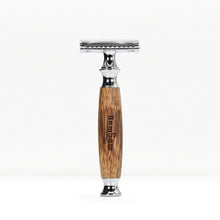 Load image into Gallery viewer, Bambaw Bamboo Safety Razor - Classic Silver
