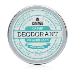 Isangs Creme Deodorant med Kiseljord  - Patchouli 50 ml Suztain A/S