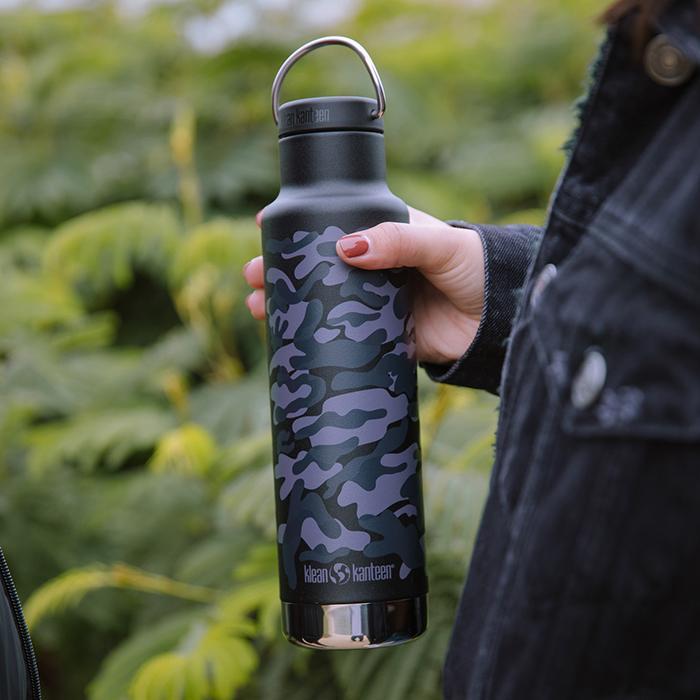 Klean Kanteen - 592ml Isoleret Classic - Black Camo Klean Kanteen 