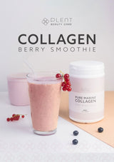 Plent Marine Collagen - Hindbær 300 gram