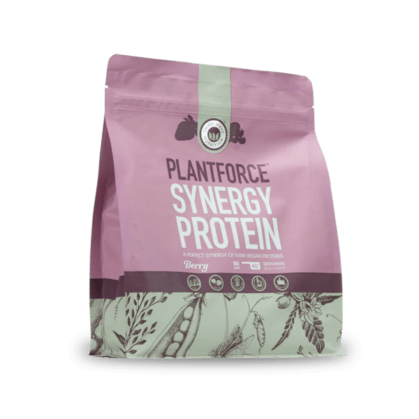 Plantforce Synergy Protein - Bær 800 gram