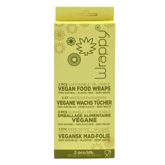 Wrappy - Vegansk genbrugelig madindpakning - 2pk Wrappy 